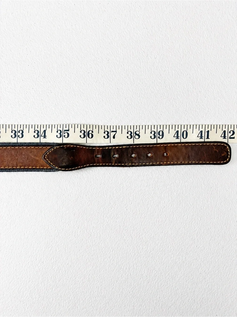 Vintage Reef Riders Embossed Mahi-Mahi Fish Leather Belt Men’s 38